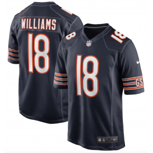 Nike Bears 18 Caleb Williams Blue 2024 Draft Vapor Untouchable Limited Men Jersey