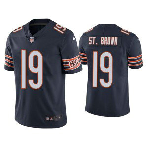 Nike Bears 19 Equanimeous St. Brown Navy Vapor Untouchable Limited Men Jersey Nike Bears 19 Equanimeous St. Brown Navy Vapor Untouchable Limited Men Jersey
