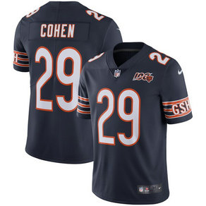 Nike Bears 29 Tarik Cohen Navy Men's Stitched Football Vapor Untouchable Limited 100th Season Jersey