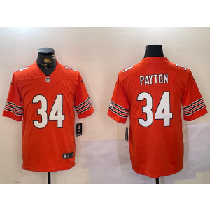 Nike Bears 34 Payton Orange Vapor Untouchable Limited Men Jersey