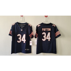 Nike Bears 34 Walter Payton Blue F.U.S.E. Vapor Limited Youth Jersey