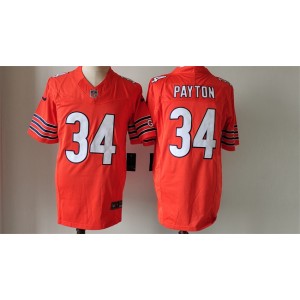 Nike Bears 34 Walter Payton Orange F.U.S.E Vapor Limited Men Jersey