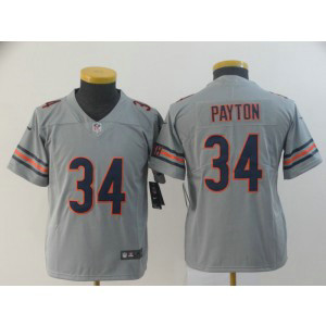 Nike Bears 34 Walter Payton Sliver Inverted Legend Youth Jersey