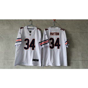 Nike Bears 34 Walter Payton White 2023 F.U.S.E Vapor Limited Men Jersey