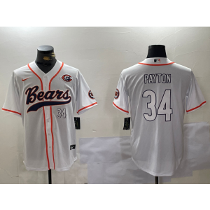 Nike Bears 34 Walter Payton White Vapor Baseball Limited Men Jersey Nike Bears 34 Walter Payton White Vapor Baseball Limited Men Jersey