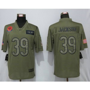 Nike Bears 39 Eddie Jackson 2019 Olive Salute To Service Limited Men Jersey Nike Bears 39 Eddie Jackson 2019 Olive Salute To Service Limited Men Jersey