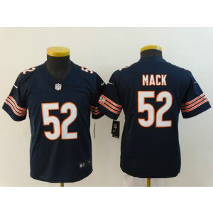 Nike Bears 52 Khalil Mack Navy Vapor Untouchable Limited Youth Jersey
