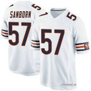 Nike Bears 57 Sanborn White Vapor Untouchable Limited Men Jersey Nike Bears 57 Sanborn White Vapor Untouchable Limited Men Jersey
