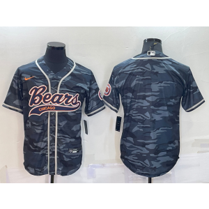 Nike Bears Blank Camo Vapor Baseball Limited Men Jersey