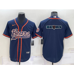 Nike Bears Blank Navy Vapor Baseball Logo Limited Men Jersey Nike Bears Blank Navy Vapor Baseball Logo Limited Men Jersey