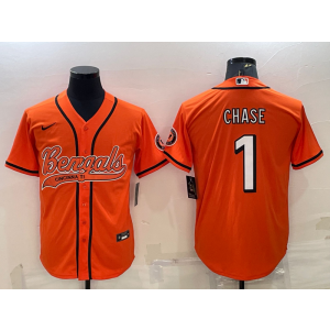 Nike Bengals 1 Chase Orange Vapor Baseball Limited Men Jersey Nike Bengals 1 Chase Orange Vapor Baseball Limited Men Jersey