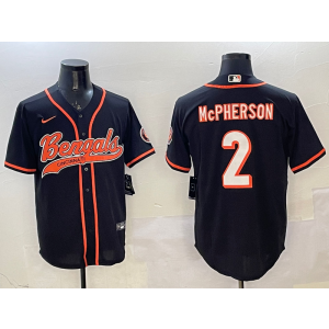 Nike Bengals 2 Evan McPherson Black Vapor Baseball Limited Men Jersey Nike Bengals 2 Evan McPherson Black Vapor Baseball Limited Men Jersey