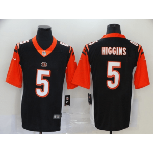 Nike Bengals 5 Tee Higgins Black Vapor Untouchable Limited Men Jersey