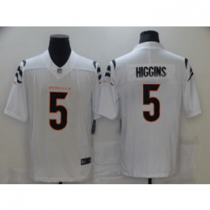 Nike Bengals 5 Tee Higgins White Vapor Untouchable Limited Men Jersey