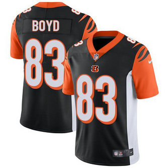 Nike Bengals 83 Tyler Boyd Black Vapor Untouchable Limited Jersey Nike Bengals 83 Tyler Boyd Black Vapor Untouchable Limited Jersey