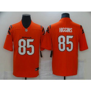 Nike Bengals 85 Tee Higgins 2021 New Orange Vapor Limited Men Jersey Nike Bengals 85 Tee Higgins 2021 New Orange Vapor Limited Men Jersey