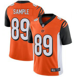 Nike Bengals 89 Drew Sample Orange 2019 NFL Draft Vapor Untouchable Limited Men Jersey