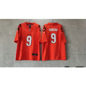 Nike Bengals 9 Joe Burrow Orange 2023 F.U.S.E Vapor Limited Men Jersey Nike Bengals 9 Joe Burrow Orange 2023 F.U.S.E Vapor Limited Men Jersey