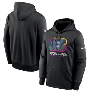 Nike Bengals Black 2024 Crucial Catch Club Pullover Hoodie