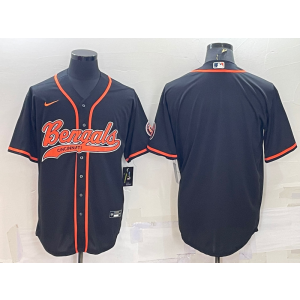 Nike Bengals Blank Black Vapor Baseball Limited Men Jersey