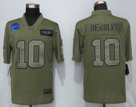 Nike Bills 10 Cole Beasley 2019 Olive Salute To Service Limited Jersey Nike Bills 10 Cole Beasley 2019 Olive Salute To Service Limited Jersey
