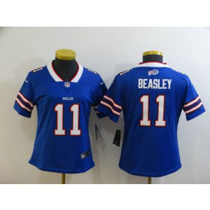 Nike Bills 11 Cole Beasley Blue Vapor Untouchable Limited Women Jersey