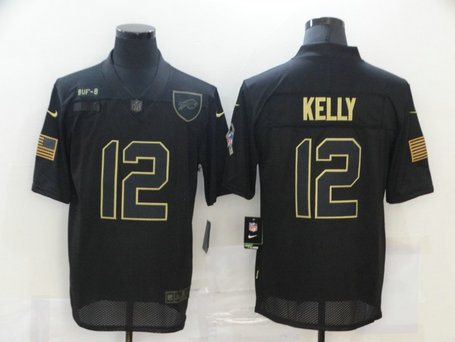 Nike Bills 12 Jim Kelly Black 2020 Salute To Service Limited Jersey Nike Bills 12 Jim Kelly Black 2020 Salute To Service Limited Jersey