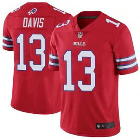 Nike Bills 13 Gabriel Davis Red Color Rush Limited Men Jersey