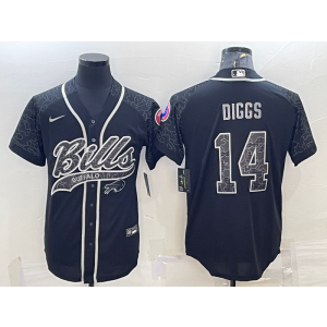 Nike Bills 14 Diggs Black Reflective Vapor Baseball Limited Men Jersey