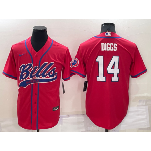Nike Bills 14 Diggs Red Vapor Baseball Limited Men Jersey Nike Bills 14 Diggs Red Vapor Baseball Limited Men Jersey