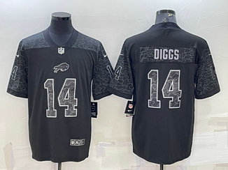 Nike Bills 14 Stefon Diggs Black RFLCTV Limited Jersey Nike Bills 14 Stefon Diggs Black RFLCTV Limited Jersey