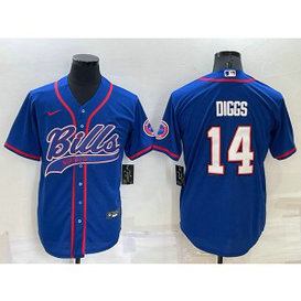 Nike Bills 14 Stefon Diggs Royal Vapor Baseball Limited Men Jersey Nike Bills 14 Stefon Diggs Royal Vapor Baseball Limited Men Jersey