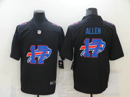 Nike Bills 17 Josh Allen Black Shadow Logo Limited Jersey Nike Bills 17 Josh Allen Black Shadow Logo Limited Jersey