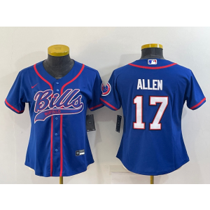 Nike Bills 17 Josh Allen Blue Vapor Baseball Limited Women Jersey Nike Bills 17 Josh Allen Blue Vapor Baseball Limited Women Jersey