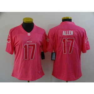 Nike Bills 17 Josh Allen Pink Vapor Limited Women Jersey Nike Bills 17 Josh Allen Pink Vapor Limited Women Jersey