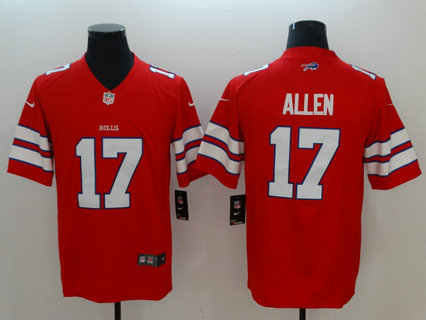 Nike Bills 17 Josh Allen Red Color Rush Limited Jersey Nike Bills 17 Josh Allen Red Color Rush Limited Jersey