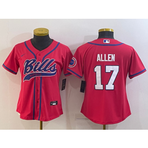 Nike Bills 17 Josh Allen Red Vapor Baseball Limited Women Jersey Nike Bills 17 Josh Allen Red Vapor Baseball Limited Women Jersey