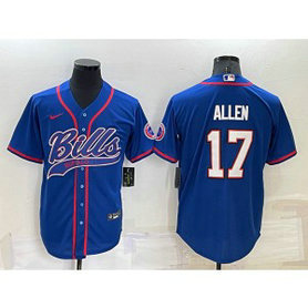 Nike Bills 17 Josh Allen Royal Vapor Baseball Limited Men Jersey Nike Bills 17 Josh Allen Royal Vapor Baseball Limited Men Jersey