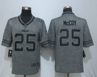 Nike Bills 25 LeSean McCoy Grey Gridiron Grey Limited Jersey Nike Bills 25 LeSean McCoy Grey Gridiron Grey Limited Jersey