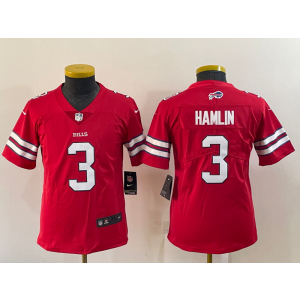 Nike Bills 3 Damar Hamlin Red Vapor Untouchable Limited Youth Jerse