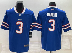 Nike Bills 3 Damar Hamlin Royal Vapor Untouchable Limited Jersey