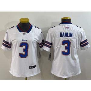 Nike Bills 3 Damar Hamlin White Vapor Untouchable Limited Women Jerse Nike Bills 3 Damar Hamlin White Vapor Untouchable Limited Women Jerse