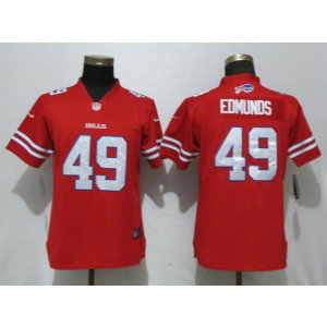 Nike Bills 49 Tremaine Edmunds Red Color Rush Limited Women Jersey