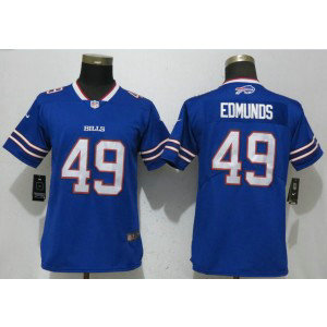 Nike Bills 49 Tremaine Edmunds Royal Vapor Untouchable Limited Women Jersey