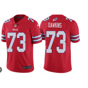 Nike Bills 73 Dion Dawkins Red Vapor Color Rush Limited Men Jersey
