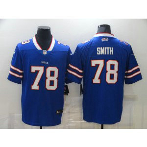 Nike Bills 78 Bruce Smith Blue Vapor Untouchable Limited Men Jersey