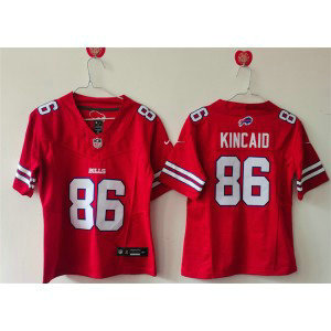 Nike Bills 86 Dalton Kincaid Red F.U.S.E. Vapor Limited Women Jersey(Run Small)