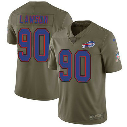 Nike Bills 90 Shaq Lawson Olive Salute To Service Limited Jersey