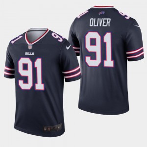 Nike Bills 91 Ed Oliver Navy Inverted Legend Men Jersey Nike Bills 91 Ed Oliver Navy Inverted Legend Men Jersey
