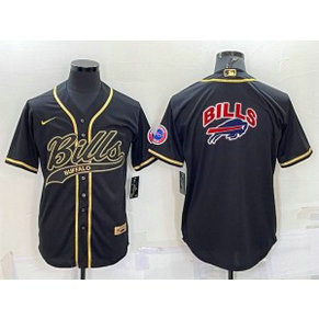 Nike Bills Blank Black Gold Vapor Baseball Logo Limited Men Jersey Nike Bills Blank Black Gold Vapor Baseball Logo Limited Men Jersey